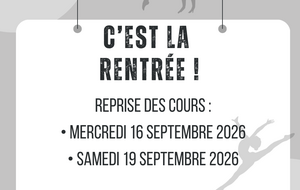 Reprise des cours