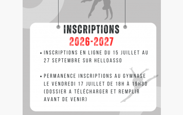 Inscriptions 2026-2027